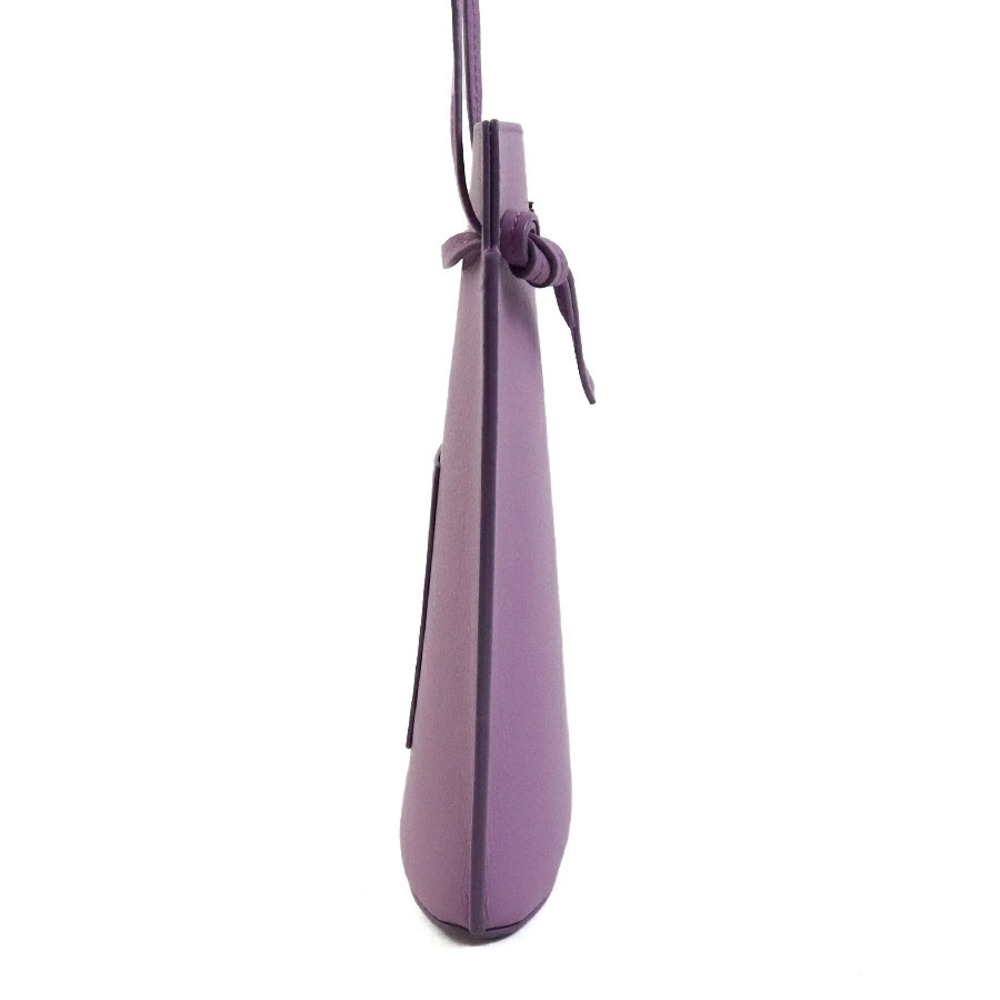 Loewe Crossbody Pochette Dice Bag Leather Pocket Purple Shoulder